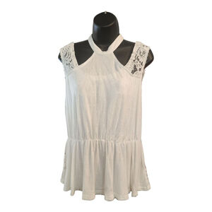 POL Tank Top Size S White Lace, New